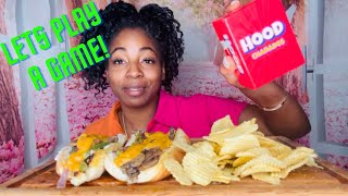 PHILLY CHEESESTEAK MUKBANG + HOOD CHARADES‼️