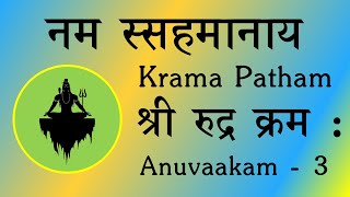 Namassahamaanaaya | Sri Rudra Krama Patha | Anuvaakam 3 | Yajur Veda | Sri K Suresh