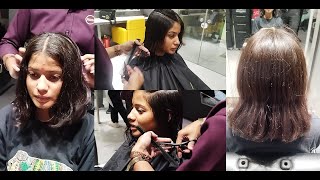 Haircut coming from Madhya Pradesh | Short Bob Haircut After Festive Season | Haircut 2024