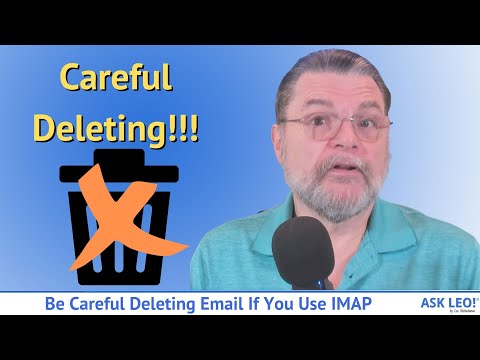 Does IMAP delete email from server?