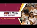 Career opportunities at ASU's W. P. Carey School of Business