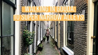 The 10 MOST NARROW ALLEYS 😱 and more of GORGEOUS GOUDA - Holland / The Netherlands ☀️