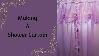 DIY Cloth Shower Curtain Tutorial (Decorative)