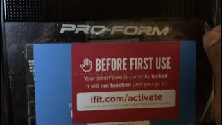 Unlock Pro-Form Bicycle or Treadmill Console