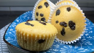 老式葡萄干鸡蛋糕 | 无水无油 | 四种材料就能搞定 | Traditional Raisins Cupcake