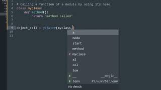 Calling a function of a module by using its name (a string)