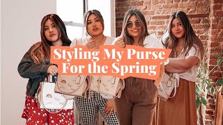 Styling my coach purse for the spring | Spring 2021 outfits