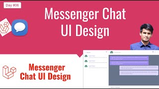 #06 Laravel Real-time Chat Application - Messenger Chat Application Chat UI Design