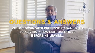 Questions and Answers with Professor Adam Habib