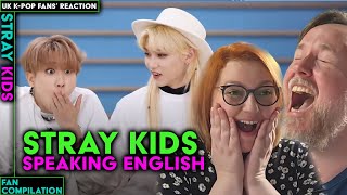 Stray Kids - Speaking The English Language *Chaotic* - UK K-Pop Fans Reaction