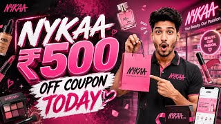 💄 Nykaa Coupon Code Today 🔥 Flat ₹500 OFF Beauty & Makeup Deals 😱 Best Nykaa Offers 2026 🛍️✨
