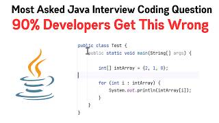 Most Asked Tricky Java Interview Coding Question | 90% Developers Get This Wrong