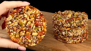 ❗I don't eat sugar! Healthy cookies without flour and sugar! Energy dessert recipe!