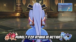 What an F2P Solo Ayaka looks like (Level 90) | Genshin Impact