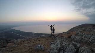 Beautiful Sunrise Above - Sea of Galilee Mt Arbel - Israel [Timelapse HD]