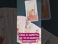 COSA SI ASPETTA DA TE IN QUESTO MOMENTO?🥰#tarot #love #viral #viralvideo