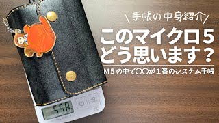 【手帳】全然マイクロじゃない！巨大マイクロ５の中身紹介【システム手帳 m5】