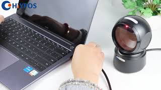 Barcode Scanner Omni Barcode Scanner 1D/2D Scanner Desktop Auto Sense Data Matrix Reader