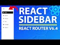 React Sidebar Navigation Menu using React Router v6.4 - Beginner Tutorial