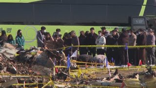 Relatives visit site at Muan airport where 179 were killed when Jeju Air plane crashed