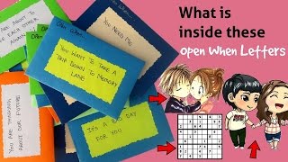 What is inside these Open When Letters | Part 2 | Friendship Day Gift Ideas |