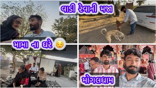 મામા ના ઘરે નાની માં બઉ રાજી થઈ ગયા ॥ મોગલધામ કબરાઉ ॥ અમારી વાડી નો નજારો ॥ viju mata