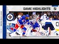 Jets @ Rangers 2/20 | NHL Highlights 2023