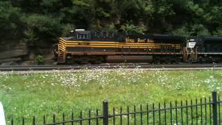 NS 591 With Nickel Plate Road Heritage Unit 8100 Leading!