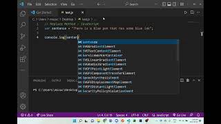 Javascript Replace Method Example