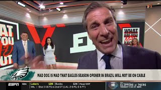 FIRST TAKE | Mad Dog is mad that Philadelphia Eagles season opener in Brazil wil