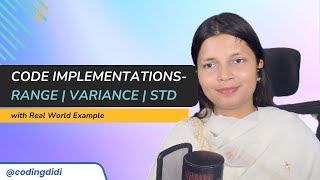 Measure of Dispersion Explained with Python Code | Range, Variance, Standard Deviation Tutorial