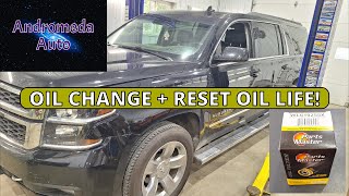 How to Change Oil & Reset Oil Light | 2015 2016 2017 2018 2019 2020 Chevy Suburban 1500 (5.3L)