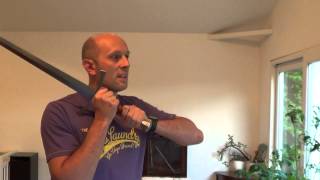 HEMA longsword training tips - keep the hands and elbows in