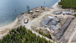 Abandoned logging equipment. Ootsa lake, British Columbia