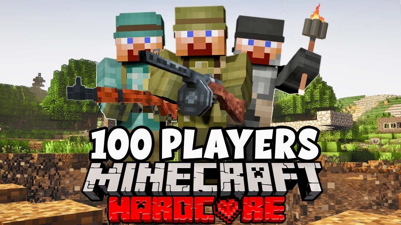 100 Players Simulate Realistic War In Minecraft Youtube