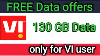 VI 130 GB Data Free / Congrats you are eligible for vi guarantee