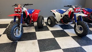 1985 vs 1986 Honda ATC350x three wheeler differences.  D\u0026A Restorations