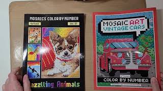 Mystery Mosaic Coloring Book Haul and Chat #mysterymosaics #mysterycoloring