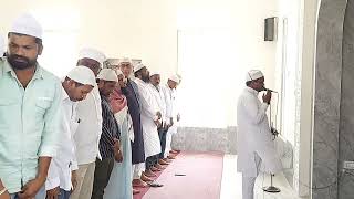 Amjed Ullah Khan (Spokesman) MBT offered Namaz-e-Jumma in Masjid-e-Burhan, Kachirajugudum, Khammam.