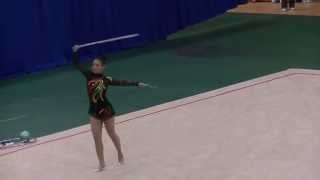 102年全中運韻律體操Rhythmic Gymnastic(高女成隊)謝孟芸_環