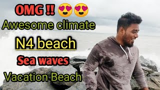 KASIMEDU N4 BEACH || RAINY TIME CHILL TO VISIT || Kasimedu Fisherman | Tamil