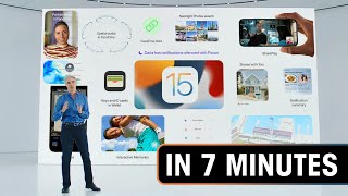iOS 15 launch event in 7 minutes