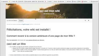 Revenir à une version précédente d'une page / Yeswiki