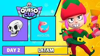 APOSENTADOS vs AXOLOTL | DÍA 2 LATAM | WINTER SPLIT QUESO CUP EDITION | Brawl Stars