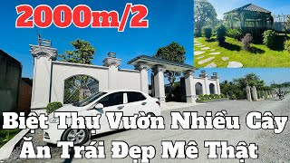 ✅Bán Biệt Thự Sân Vườn Siêu To Mái Nhật 2000m Xem Là Mê - Nhiều Trái Cây Trái Ăn Quanh Năm |Bds