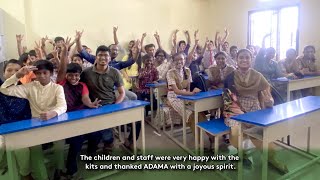 With the children of Aadharana Home, Hyderabad