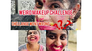 makeup challenge went wrong😮 കണ്ണ് കുത്തി പുളനോണ്ട് പോയി 😮 |house of honey| #trending #vlog #fyp