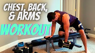Ultimate Body Works (Total Gym) Dumbbell Chest Back and Arms Workout