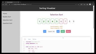 Sorting Visualizer | ReactJS Application | Developed By Soumyajit Pan | #react #sorting #sort