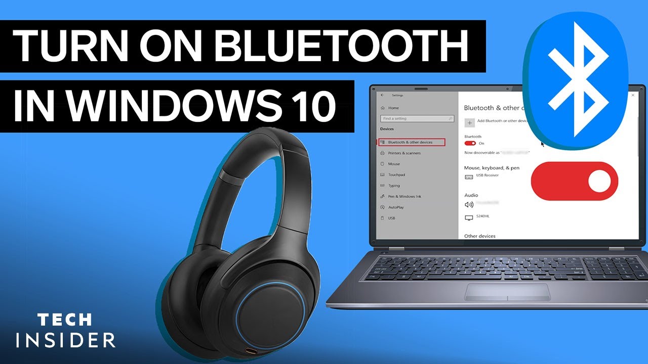 How To Turn Bluetooth On In Windows 10 - YouTube